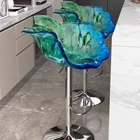 Ghế quầy bar acrylic đúc nguyên khối