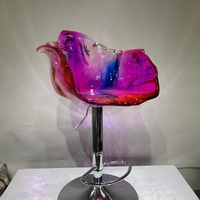 Ghế quầy bar acrylic đúc nguyên khối