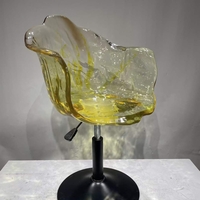 Ghế quầy bar acrylic đúc nguyên khối