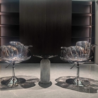 Ghế quầy bar acrylic đúc nguyên khối