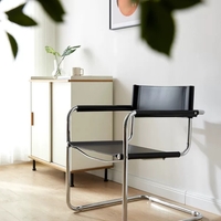 Ghế bành Bauhaus da yên cao cấp 