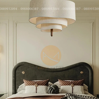 Đèn thả chao vải 3 lớp 