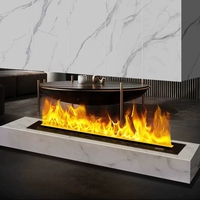 Lò sưởi 4D thêm nước tự động (ÁNH SÁNG 9 MÀU)