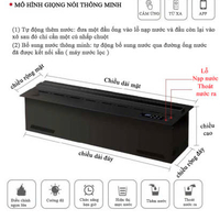 Lò sưởi 4D phun sương - Tích hợp APP 128 màu