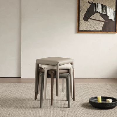 Ghế ăn bọc da không tựa GA015