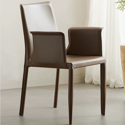 Ghế ăn bọc da có tựa kiểu Ý GA017