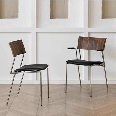 Ghế ăn tựa gỗ nệm bọc da GA025