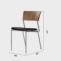 Ghế ăn tựa gỗ nệm bọc da GA025