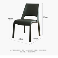 Ghế ăn bọc da kiểu Ý GA028
