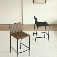 Ghế ăn da hoạ tiết đan GA034