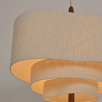 Đèn thả chao vải 3 lớp 
