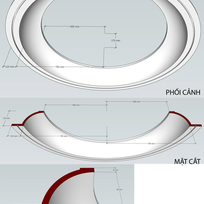 Trần thạch cao TC36