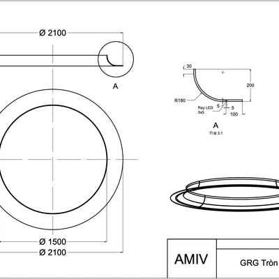 Trần thạch cao TC-VN 41 (có sẵn)