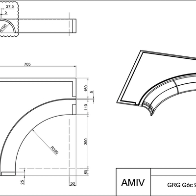 Trần thạch cao TC-VN 43 (có sẵn)
