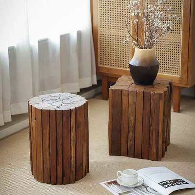 Tab gỗ - Đôn gỗ nhập khẩu DG017