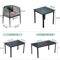 Bộ bàn ghế ngoài trời nhập khẩu OF03