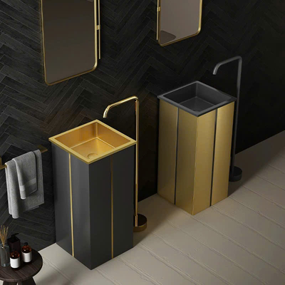 Chậu rửa đứng lavabo nhập khẩu L046