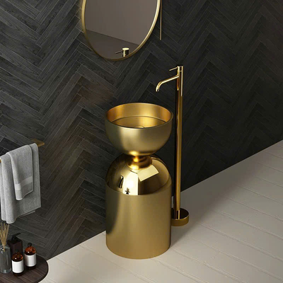 Chậu rửa đứng lavabo nhập khẩu L048