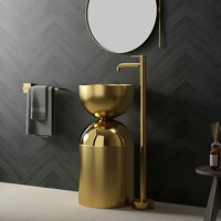 Chậu rửa đứng lavabo nhập khẩu L048