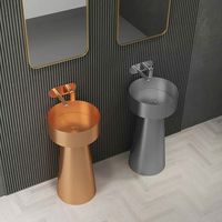 Chậu rửa đứng lavabo nhập khẩu L050