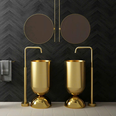 Chậu rửa đứng lavabo nhập khẩu L055