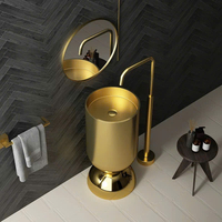 Chậu rửa đứng lavabo nhập khẩu L055