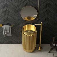 Chậu rửa đứng lavabo nhập khẩu L057