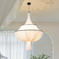 Đèn thả vải giả lụa phong cách Nhật Bản DV066