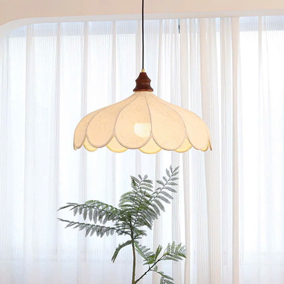 Đèn thả vải giả lụa phong cách Nhật Bản DV075