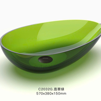 Chậu rửa đặt bàn trong suốt cao cấp FS-2032