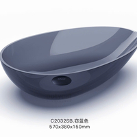 Chậu rửa đặt bàn trong suốt cao cấp FS-2032