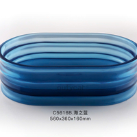 Chậu rửa đặt bàn trong suốt C5616