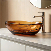 Chậu rửa đặt bàn trong suốt V-2096