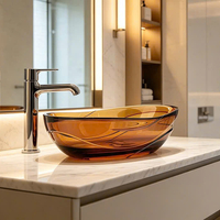 Chậu rửa đặt bàn trong suốt V-2096