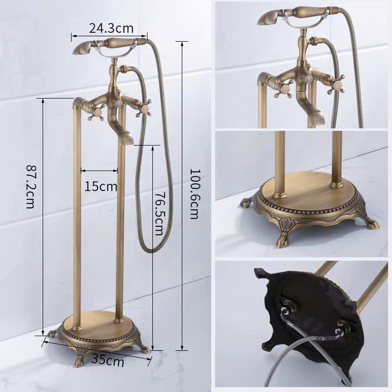 Vòi bồn tắm đứng nhập khẩu VBT004