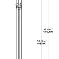 Vòi bồn tắm đứng nhập khẩu VBT006
