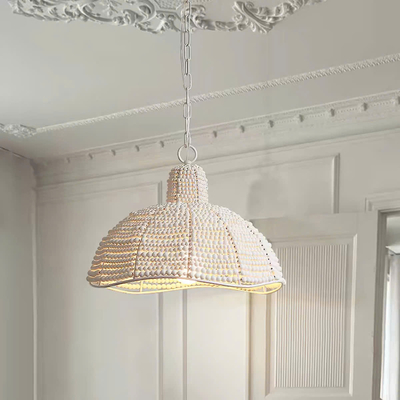 Đèn thả hạt gỗ DT-0011