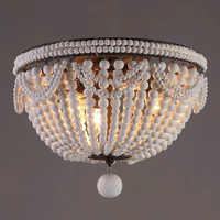 Đèn ốp trần hạt gỗ DO-0017