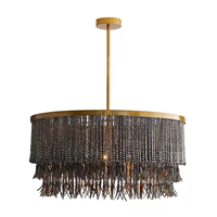 Đèn chùm hạt gỗ DC-0019