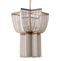 Đèn chùm hạt gỗ DCD-0021