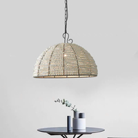 Đèn thả hạt gỗ DT-0022