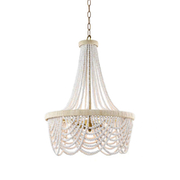 Đèn chùm hạt gỗ DC-0023