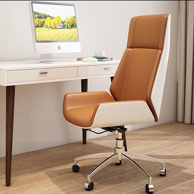 Ghế xoay văn phòng lưng ốp gỗ cao cấp