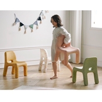 Bộ bàn ghế tựa lưng dành cho trẻ em trang trí phòng học nhà cửa phong cách minimalism