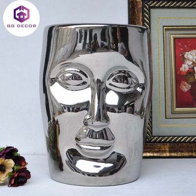 Ghế đôn decor hình mặt người