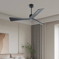 Quạt trần decor phòng ngủ 3 cánh 5 tốc độ gi