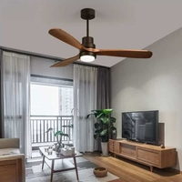 Quạt trần đèn cánh gỗ hai chiều đa năng