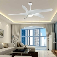Quạt trần đèn năm cánh cong độc đáo mới lạ