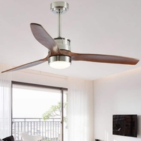 Quạt trần đèn cánh gỗ thời thượng