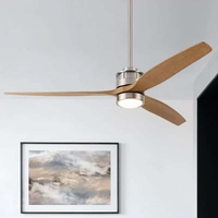 Quạt trần đèn cánh gỗ thời thượng